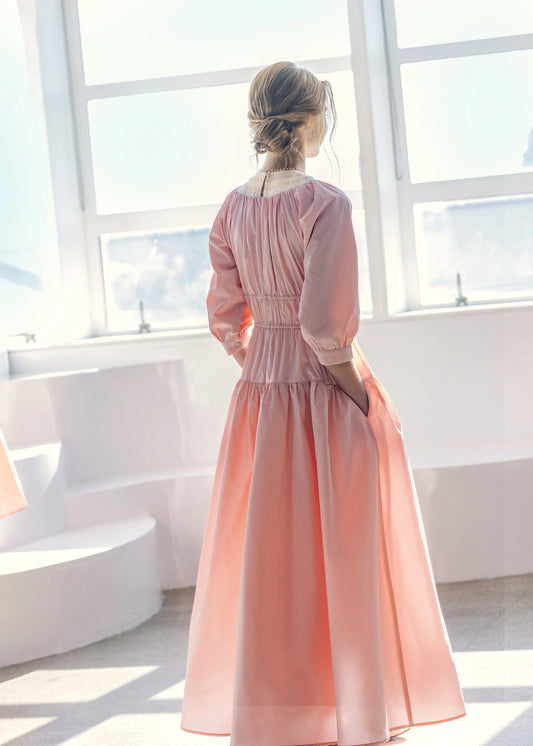 Pavo Teens Taffeta Gown - Salmon