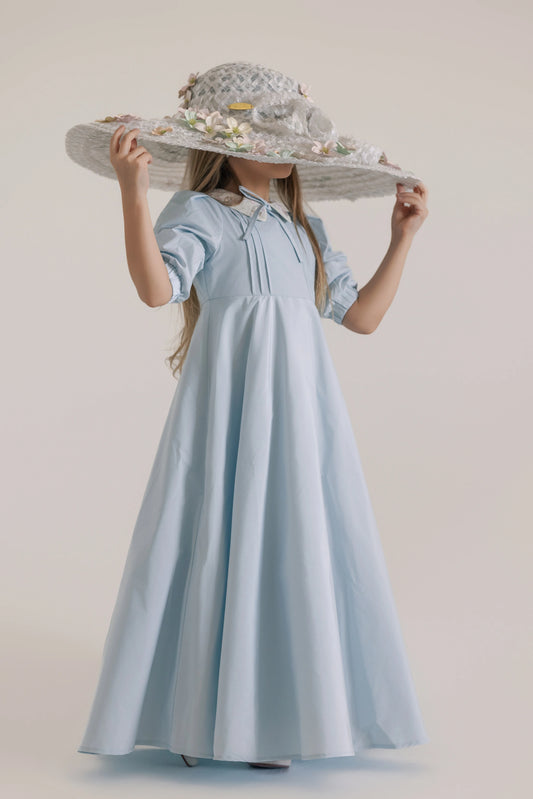Leo Taffeta Gown - Light Blue