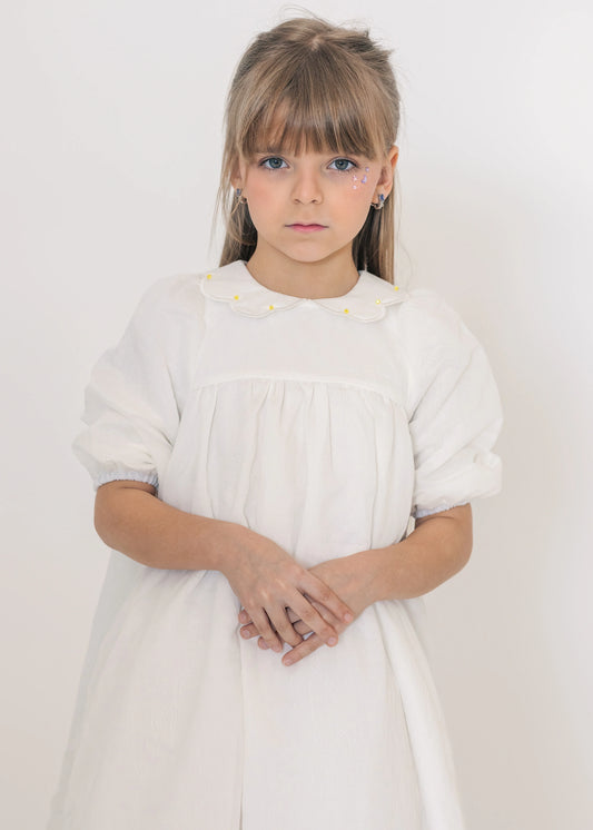 Jacquard Scallop Maxi - White