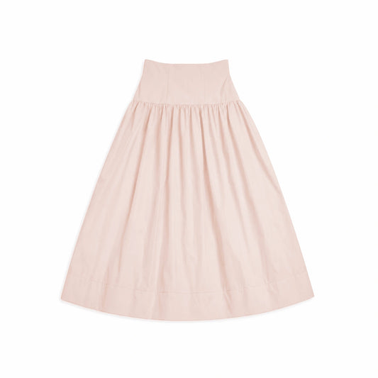 Teens Structured Taffeta Maxi Skirt - Antique Pink