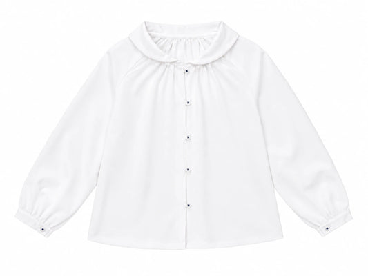Kerchief Shirt - Girls - Beige